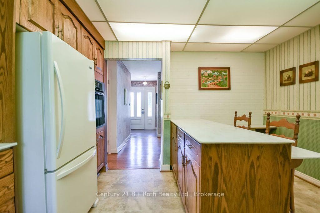 Kitchen with view to front door