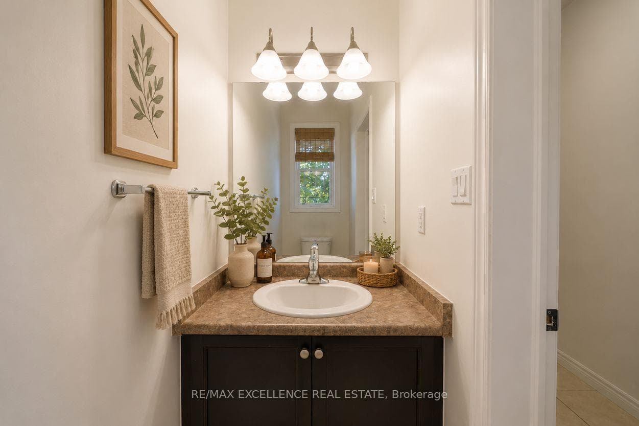 Virtually Staged Powder Room