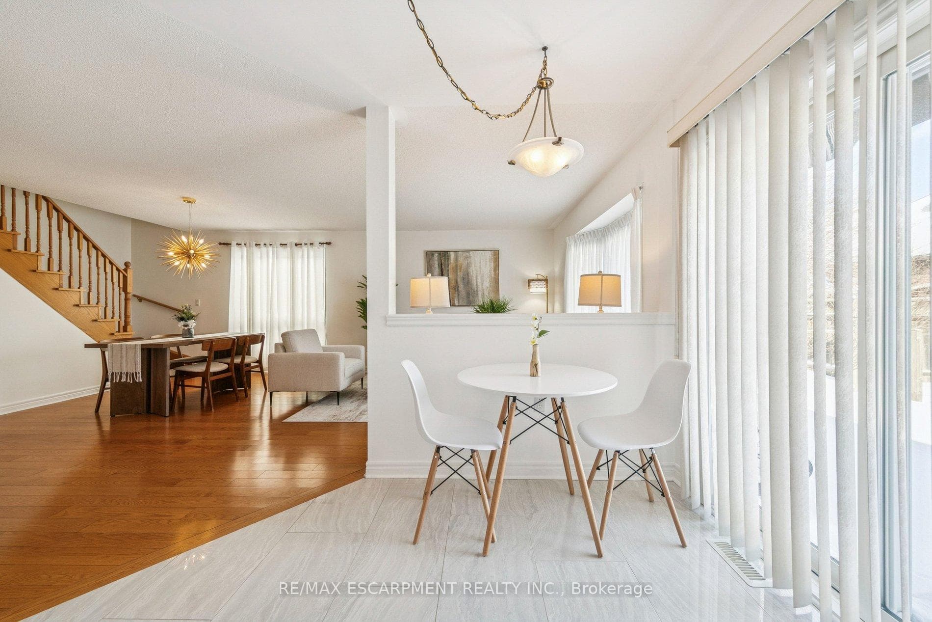 Breakfast area with walkout to patio