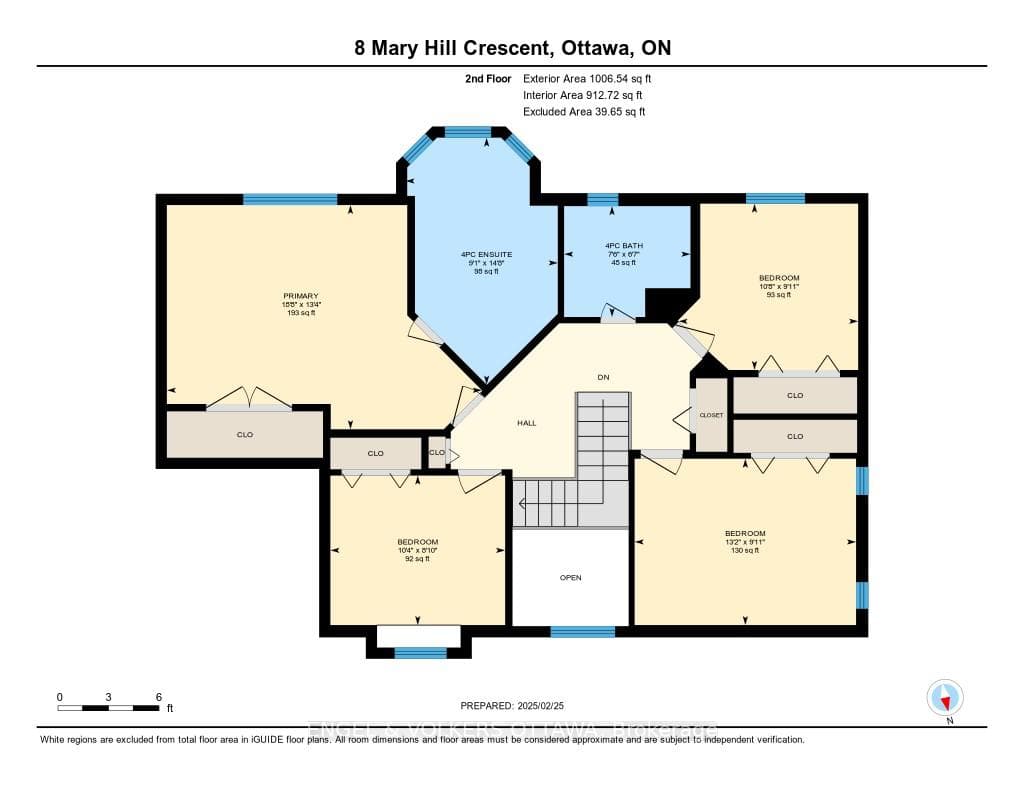 Floorplan Second Level