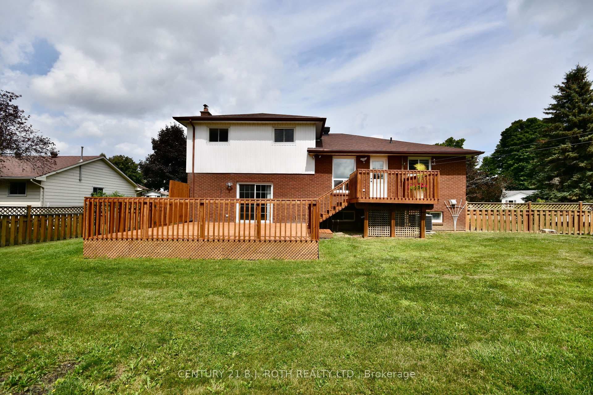 walk out to 2 tiered deck, great for entertaining!
