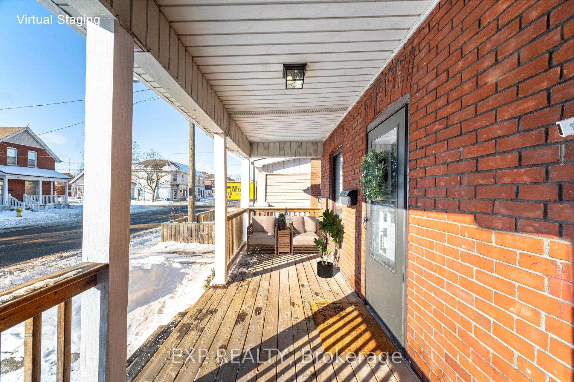 Beautiful porch with space for patio furniture