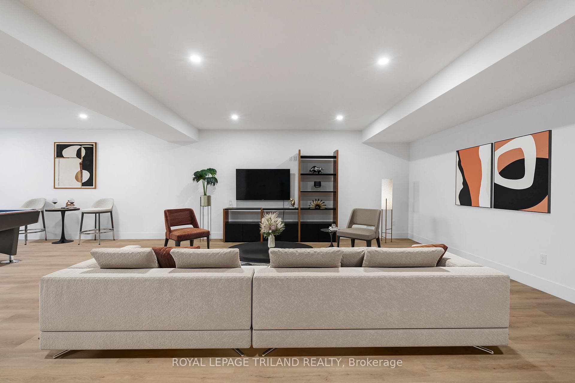 Basement Virtually Staged