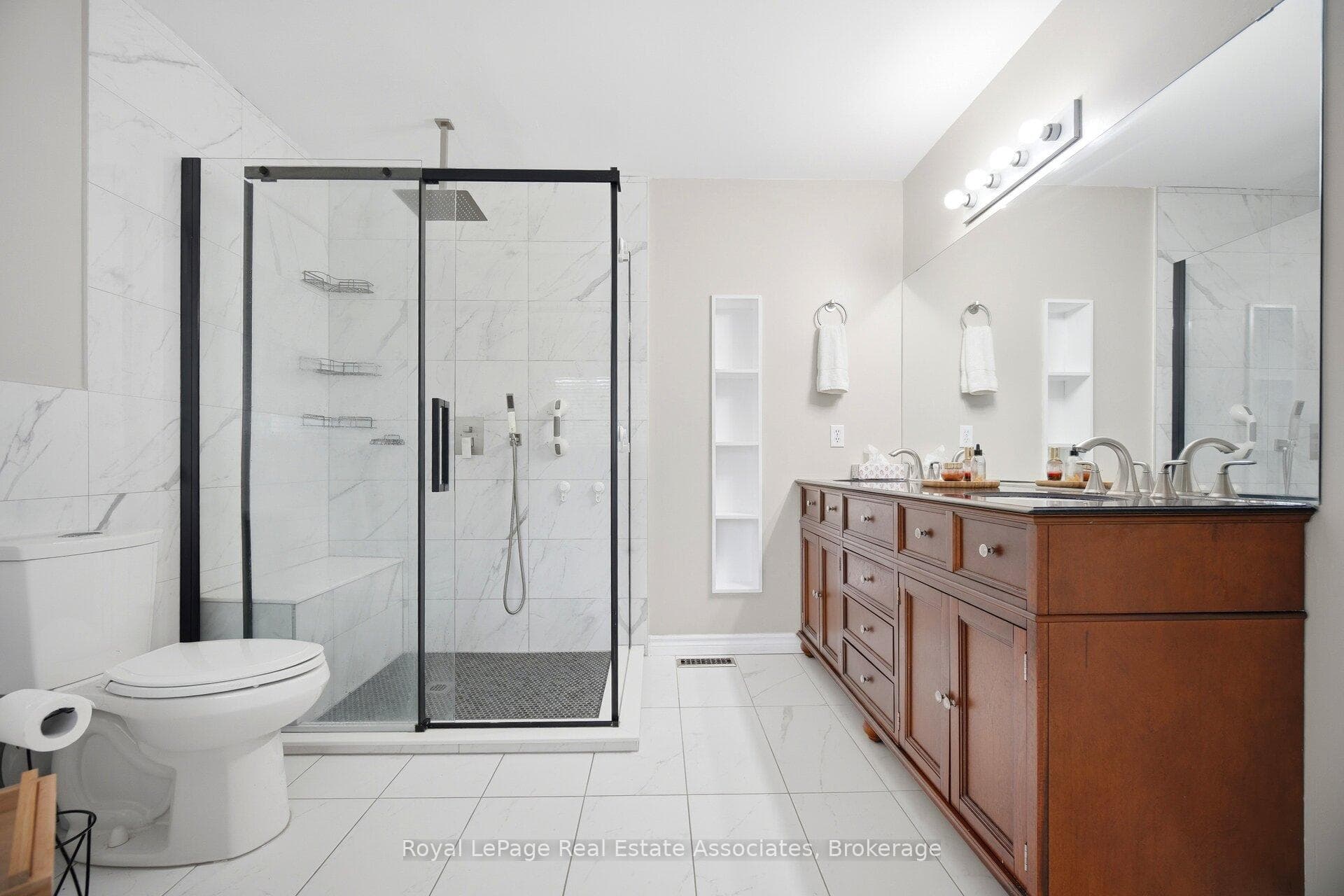 primary ensuite is a tranquil retreat