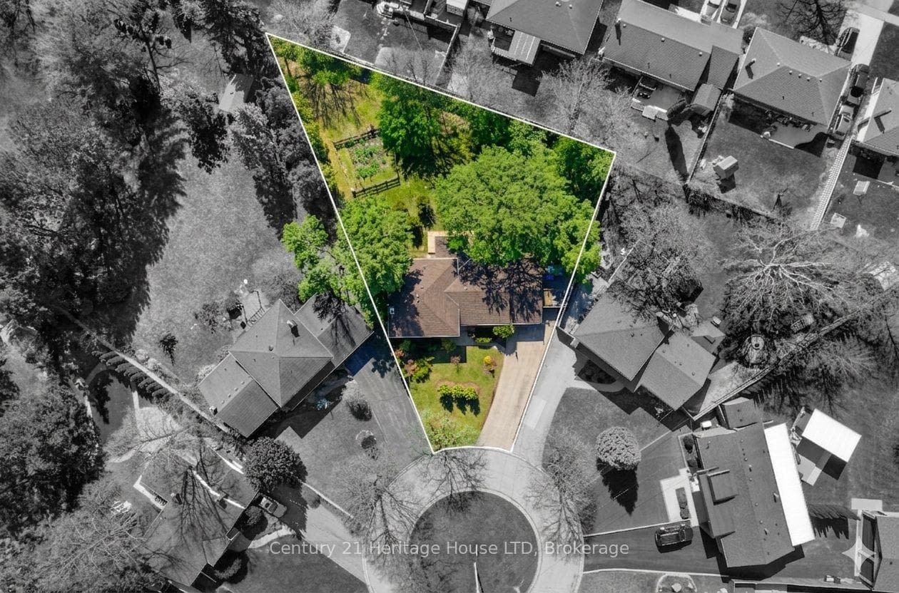 Just under 1/3 of an acre in the city