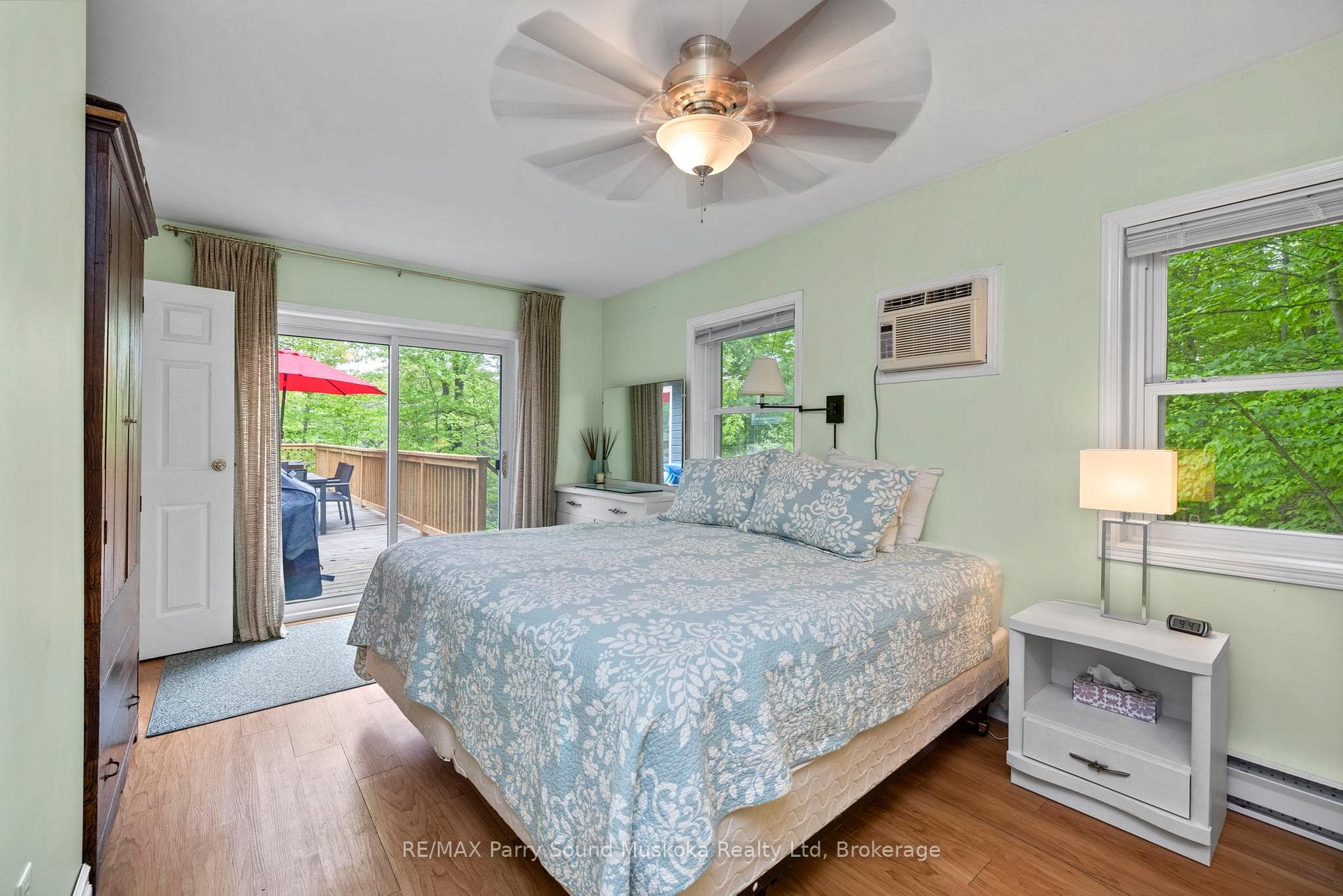 Primary bedroom w walkout to deck