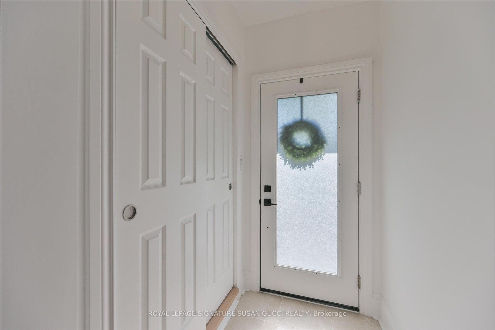 Front entry features double closets