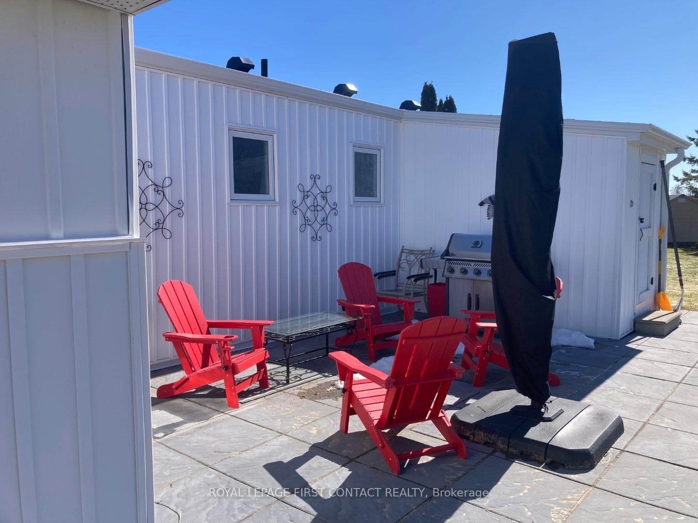 Rear patio