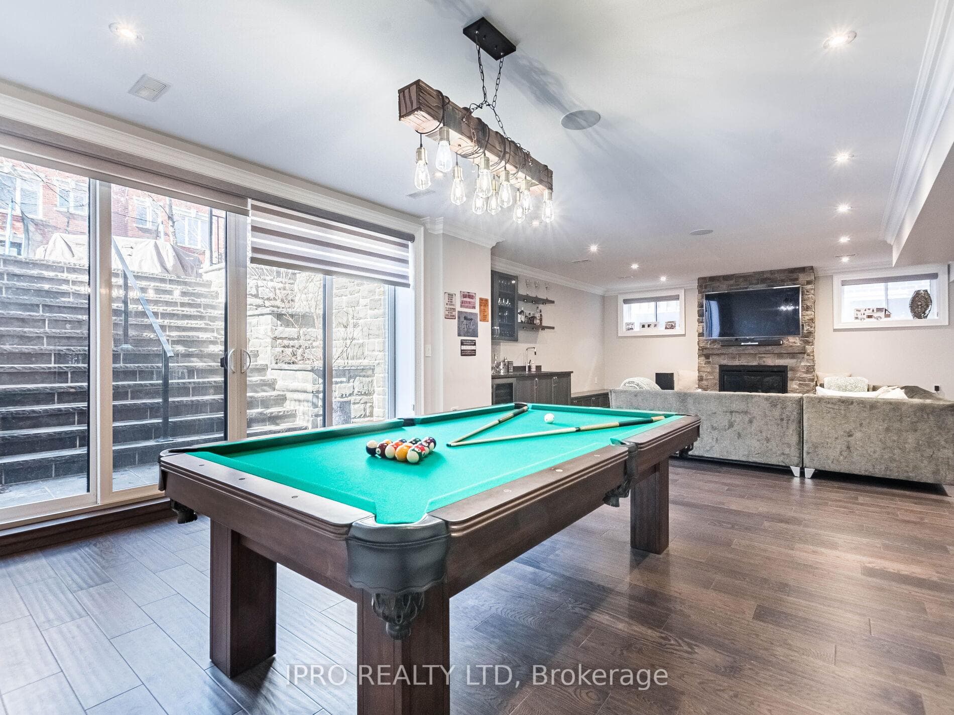 Pool Table/Walk Up Stairs