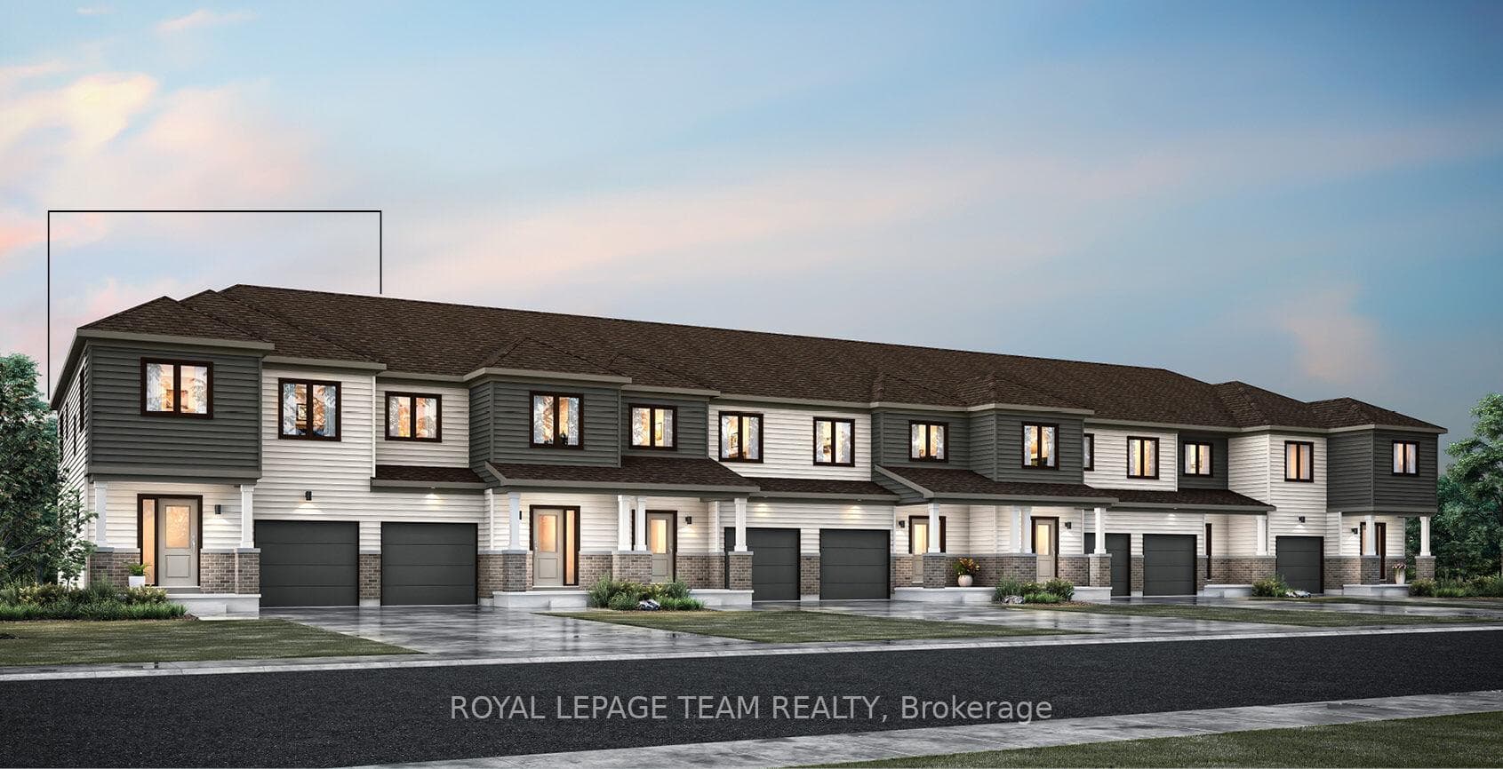 Nova End II, Modern Prairie Elevation Rendering