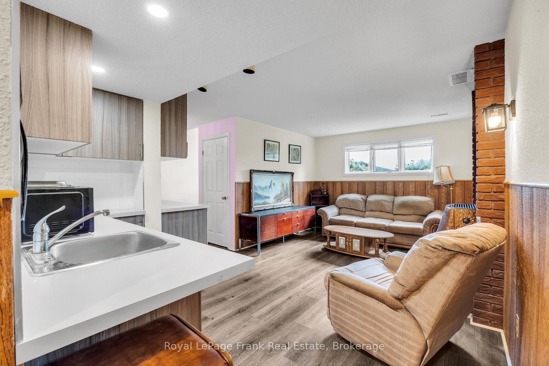 Lower level recreation room