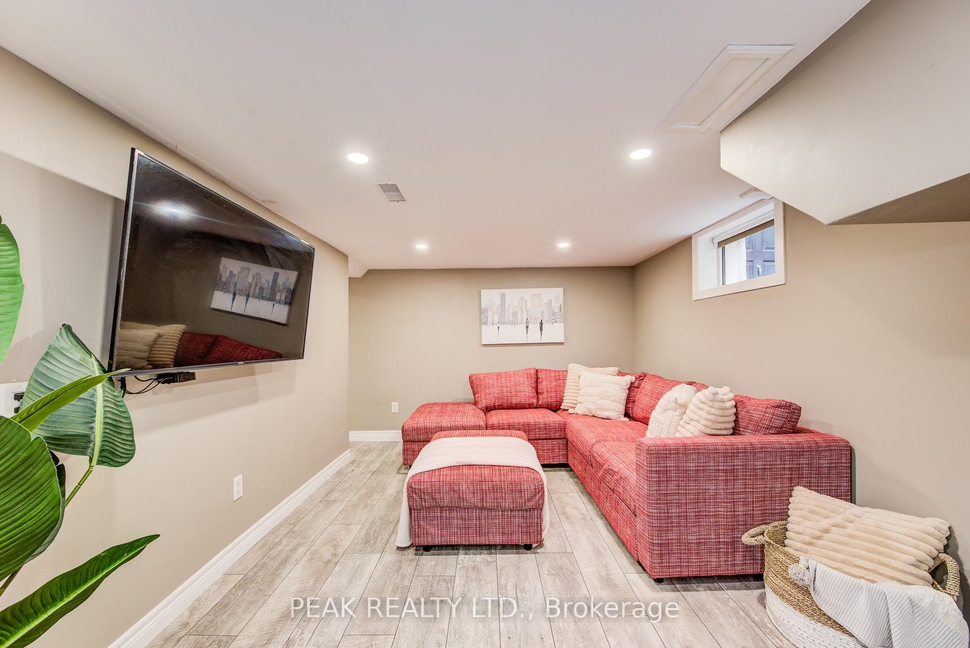 Beautifully updated rec room