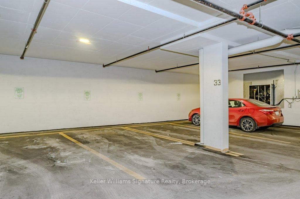 Ground level garage space