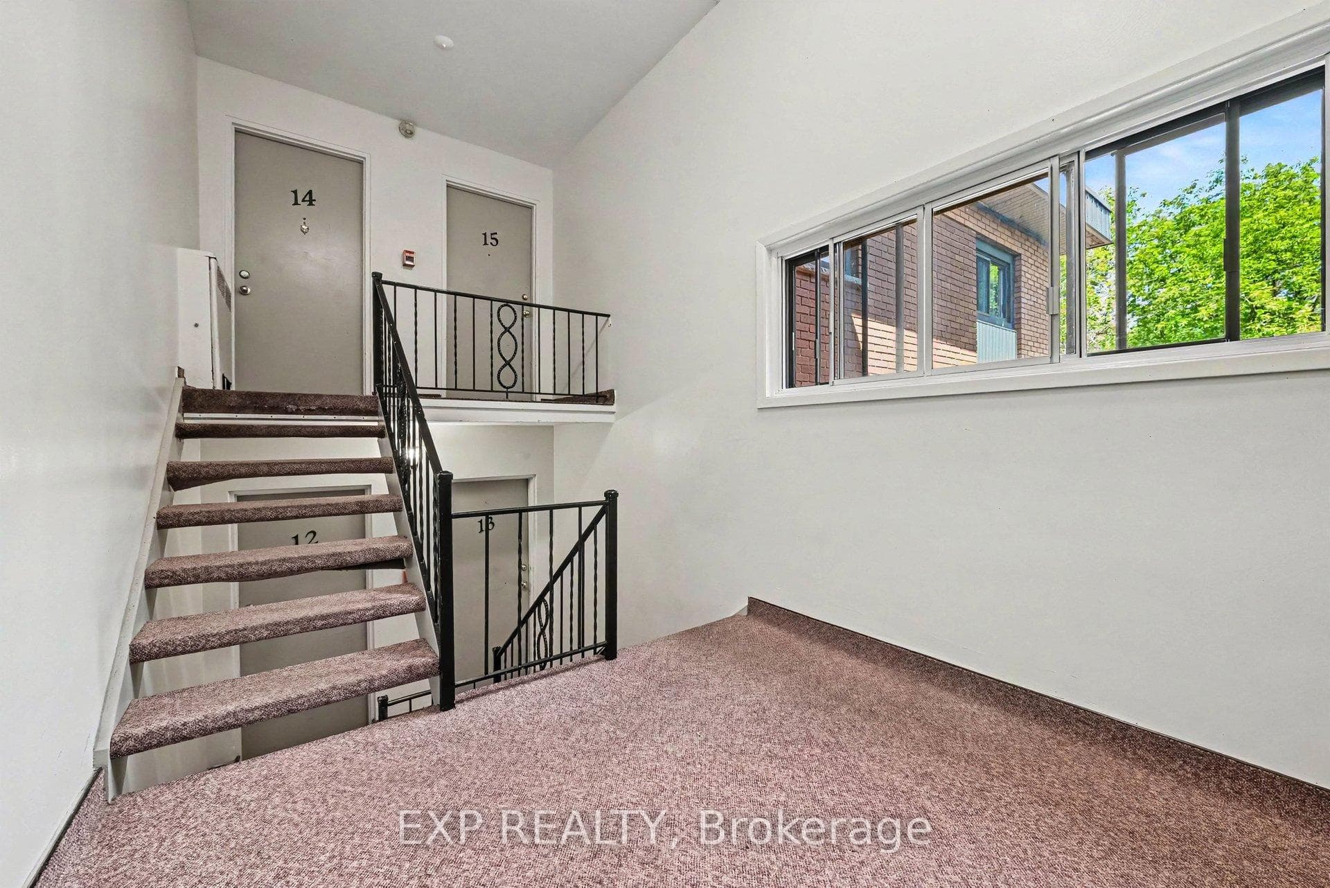 Quiet, top floor, walk-up.