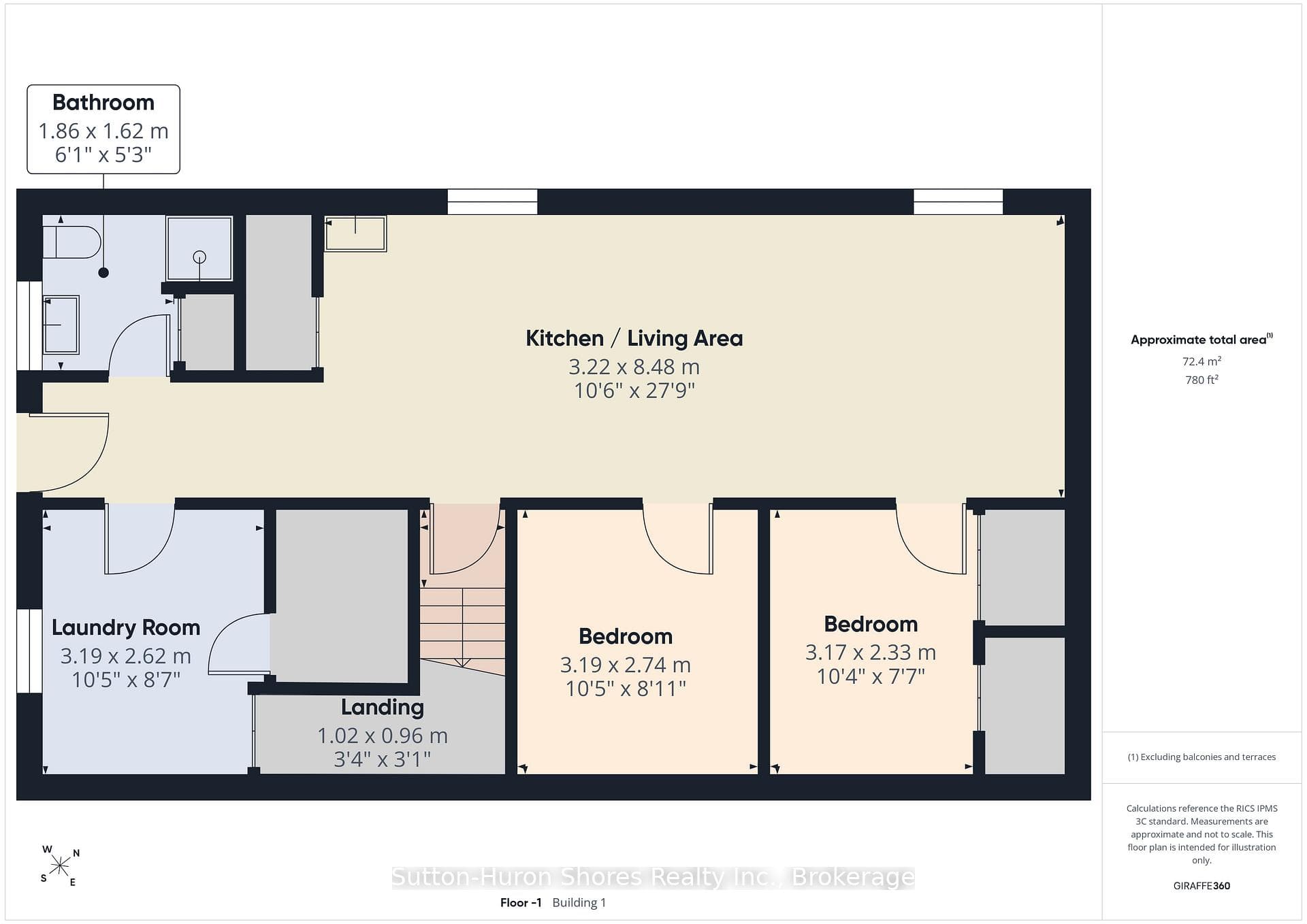 Basement Floor Plan w/outside access.