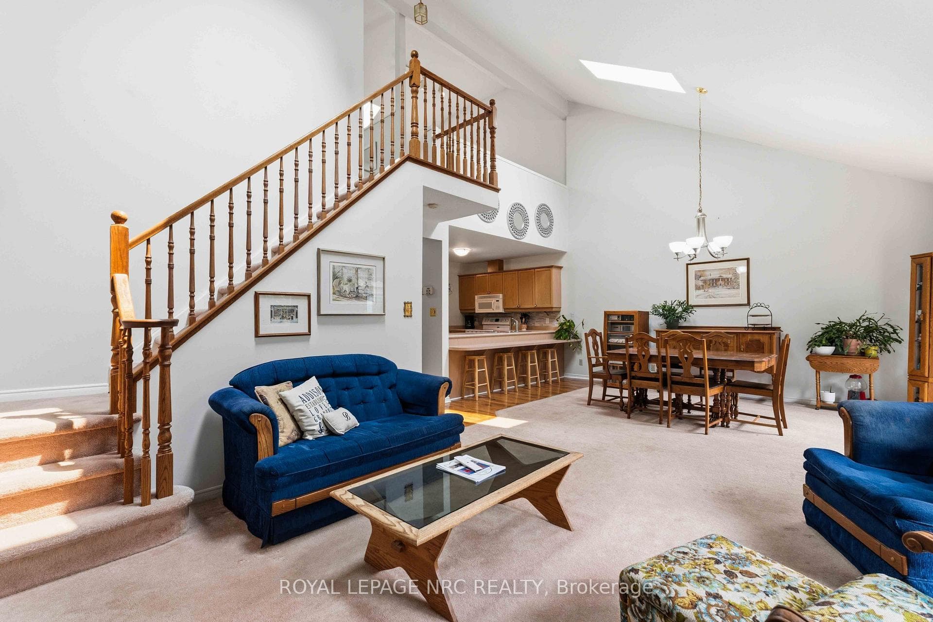 View into Dining Room and Kitchen