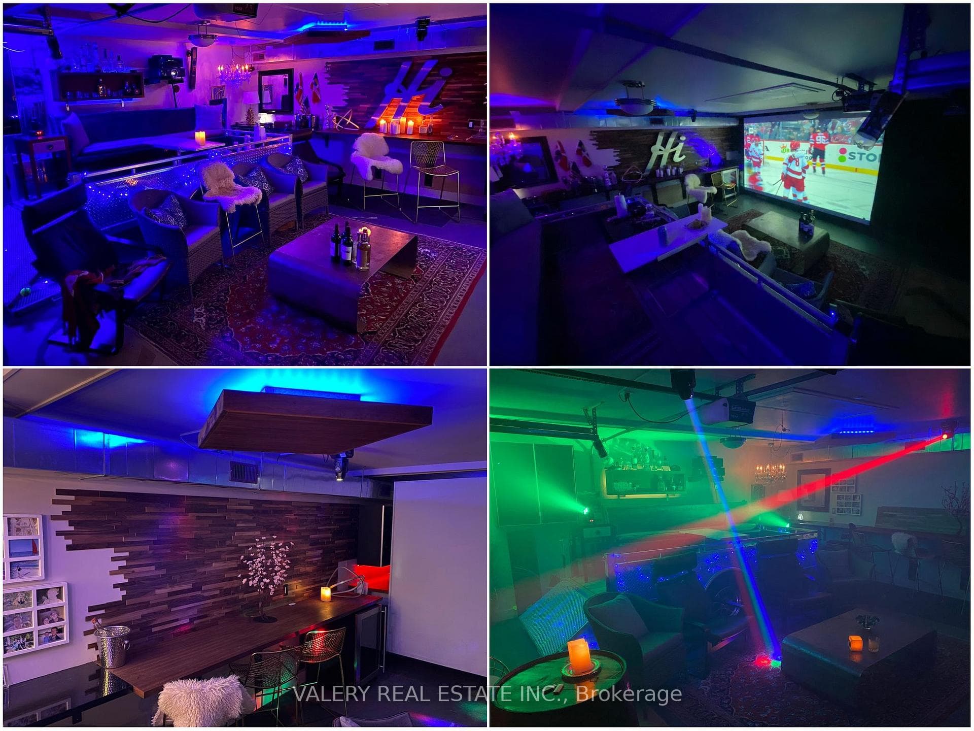 Heated 3-Car Garage doubles as entertainment area