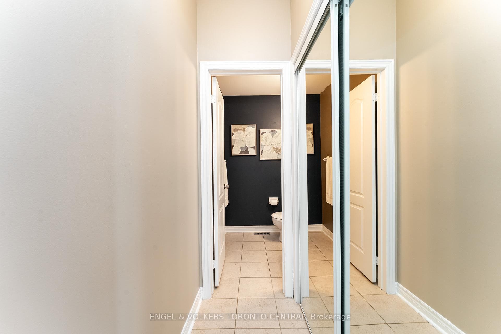 Mirrored Hall Closet