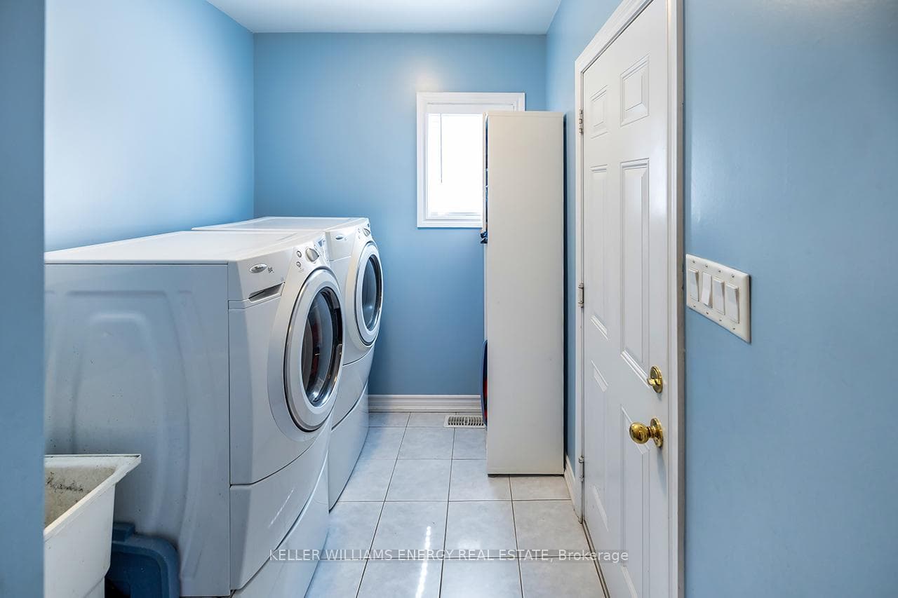 Main floor laundry with garage access