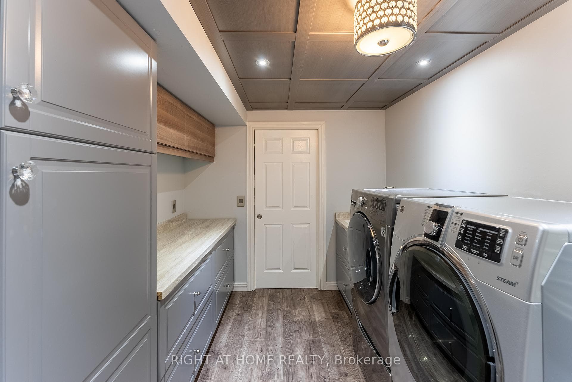 Laundry in the basement