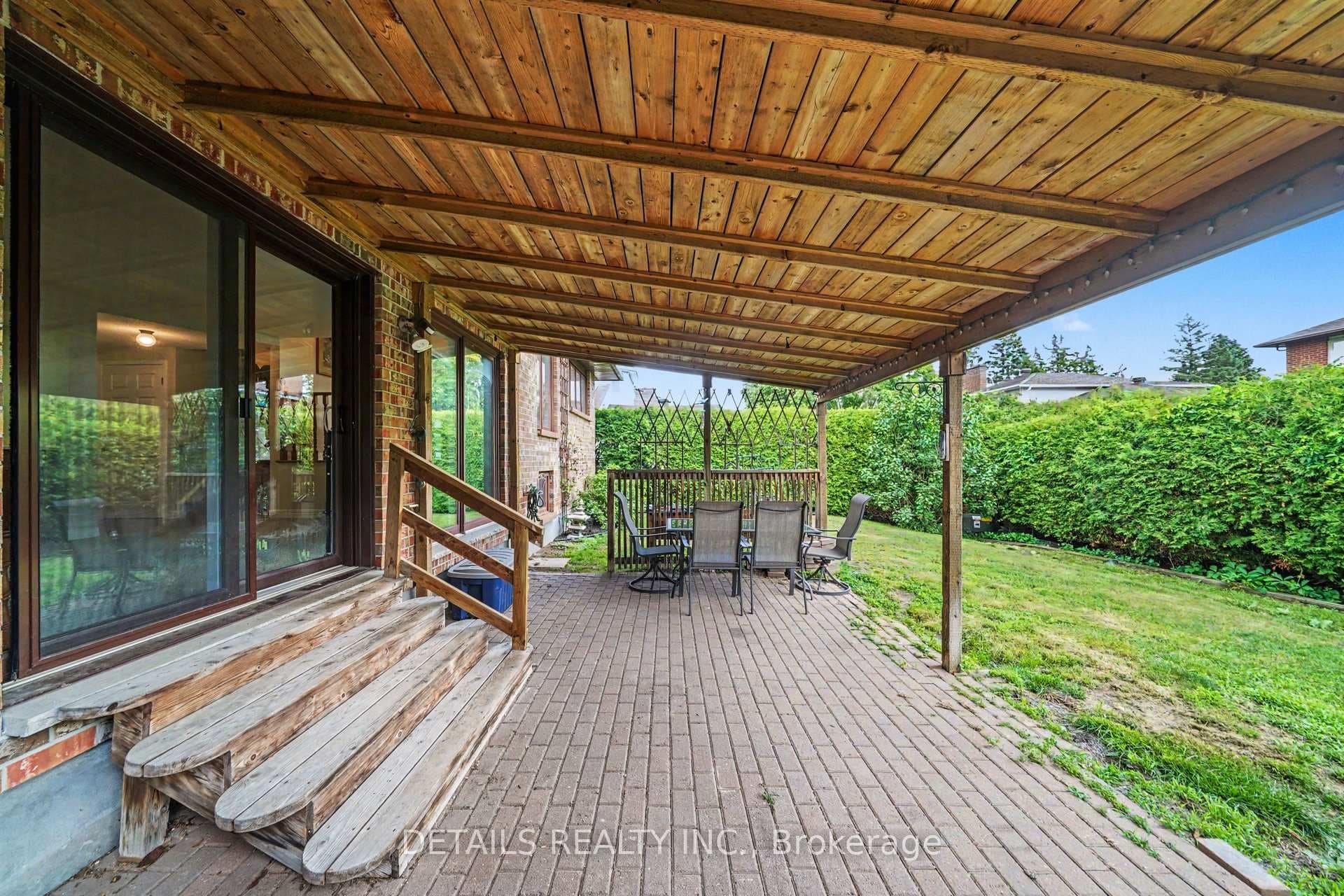 Covered back patio