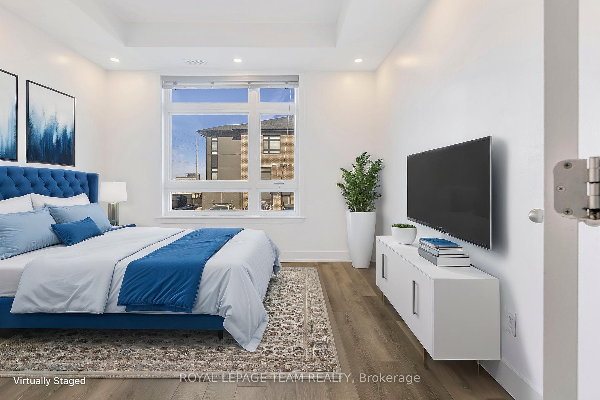 Primary Bed virtually staged