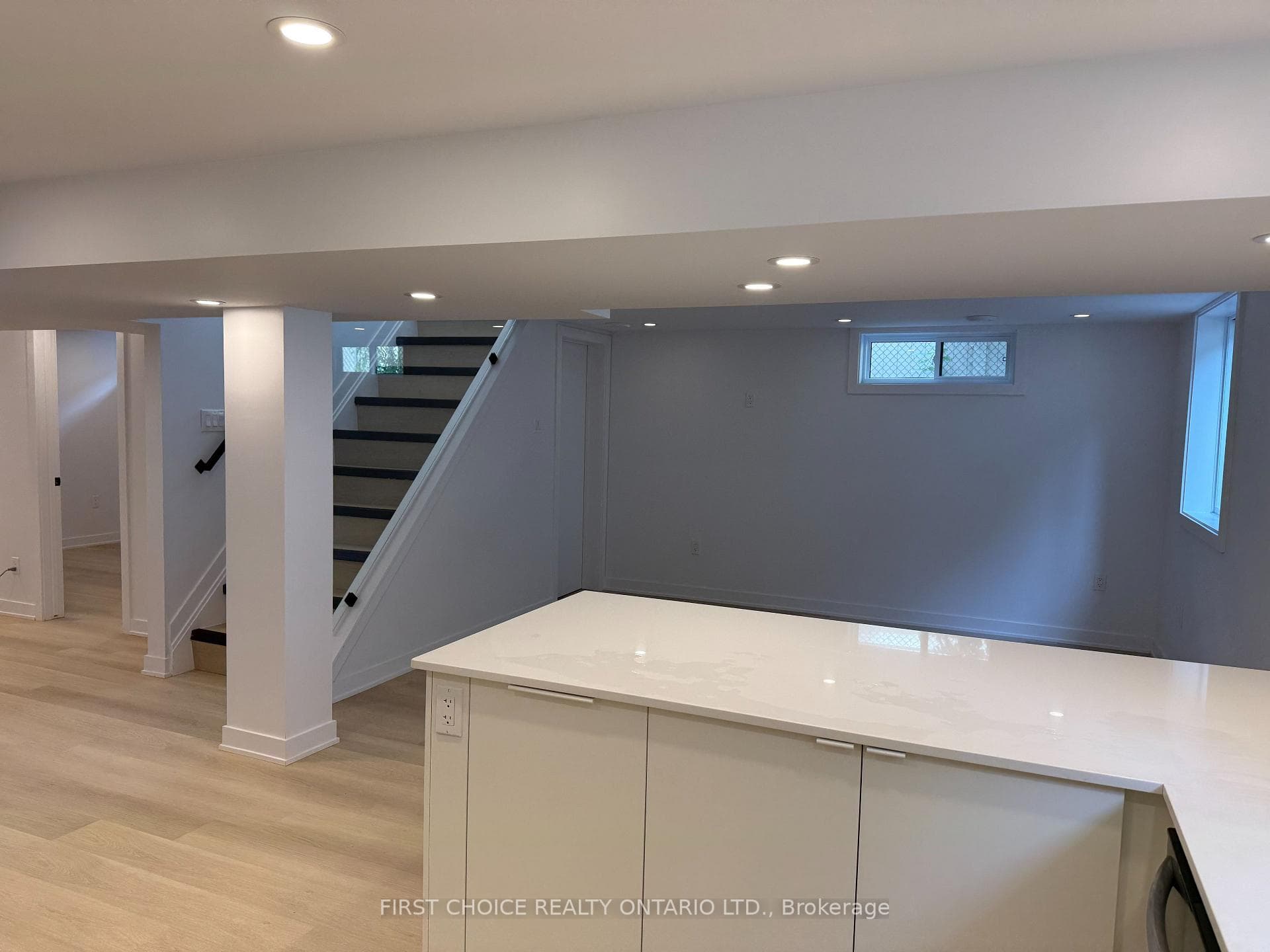 Open concept floor plan
