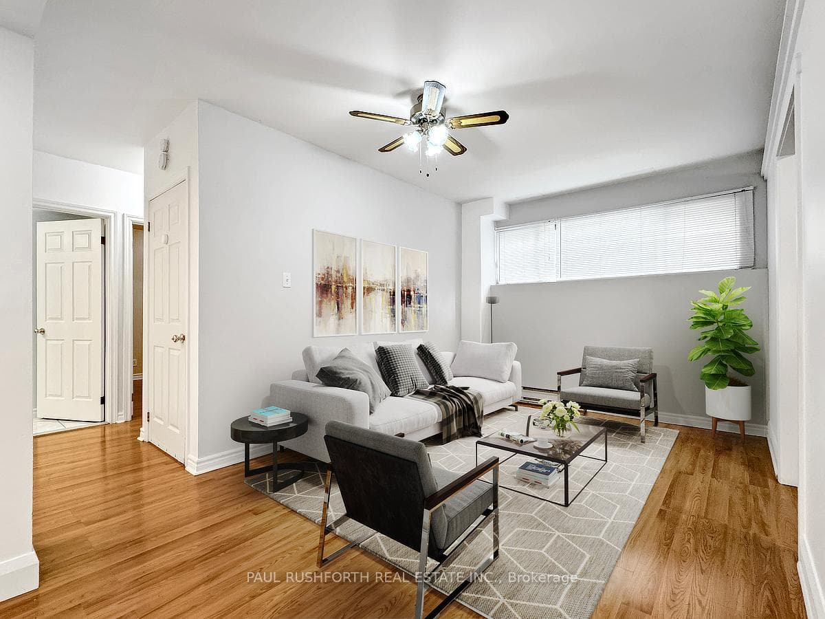 Virtually Staged Lower Level Living Room