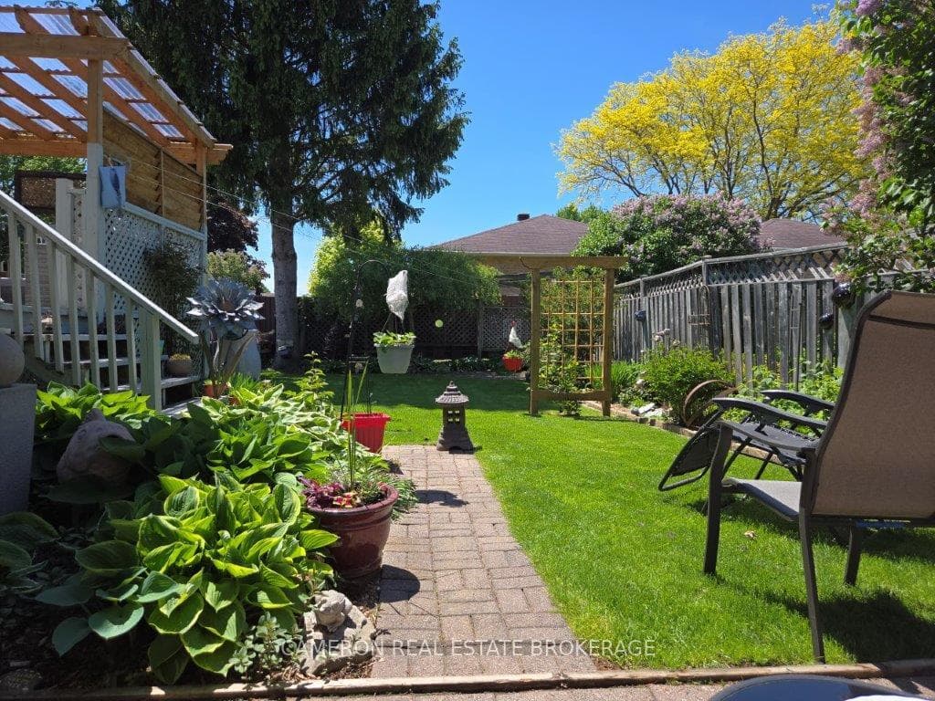 Summer photo of garden area