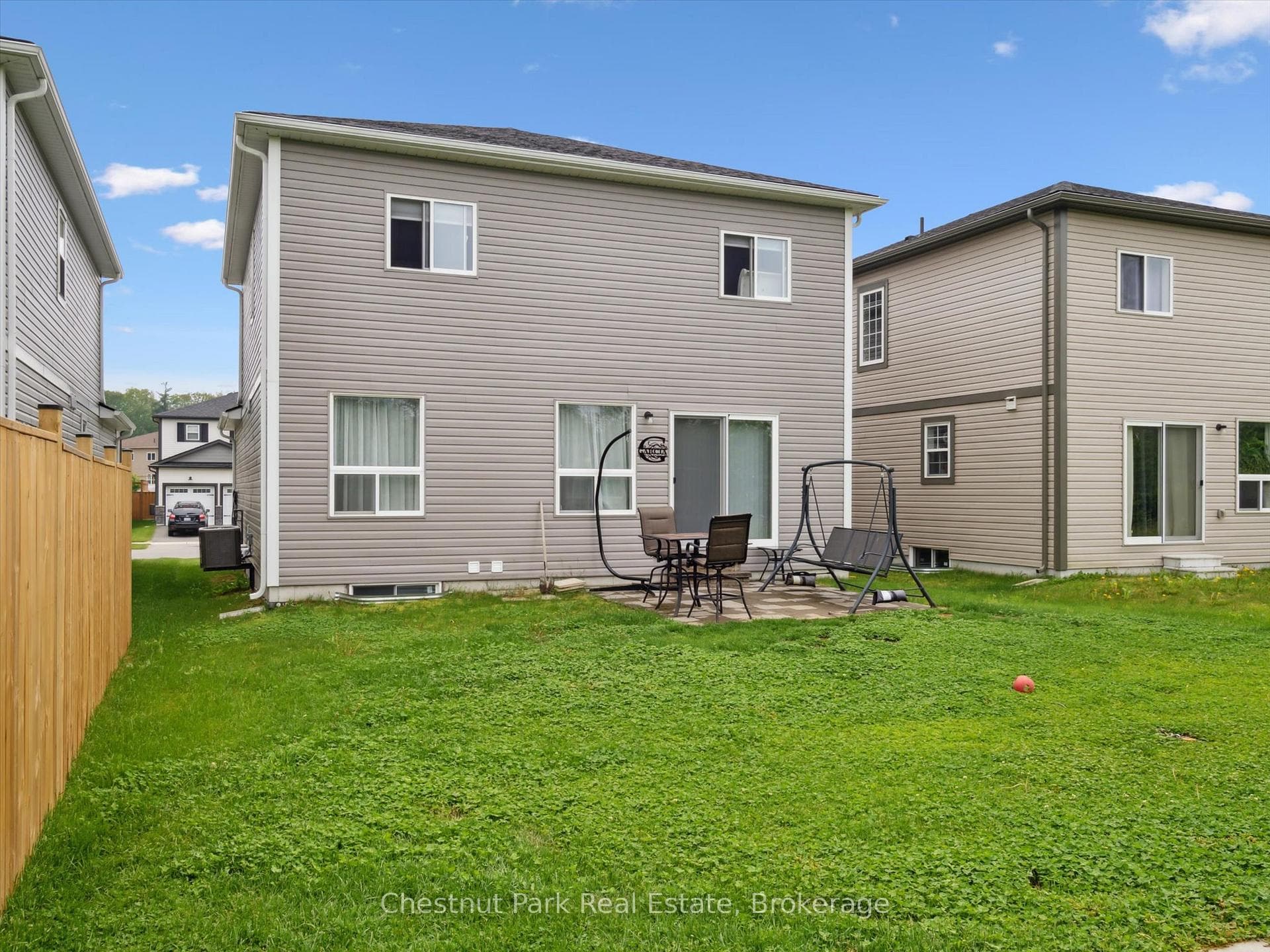 rear of home