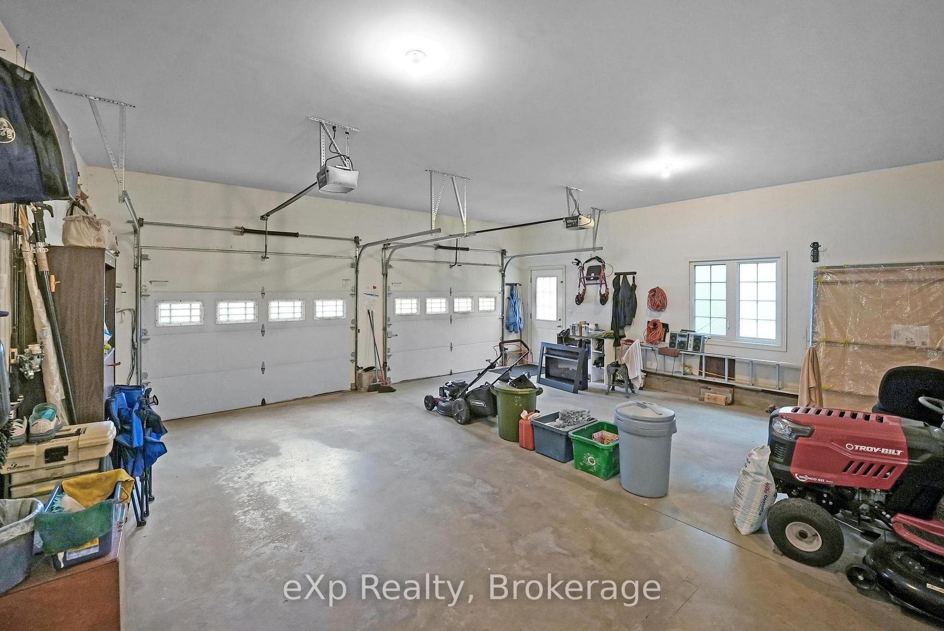 Double oversized insulated garage