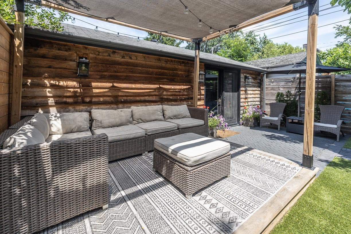Elevated and Covered Seating Area