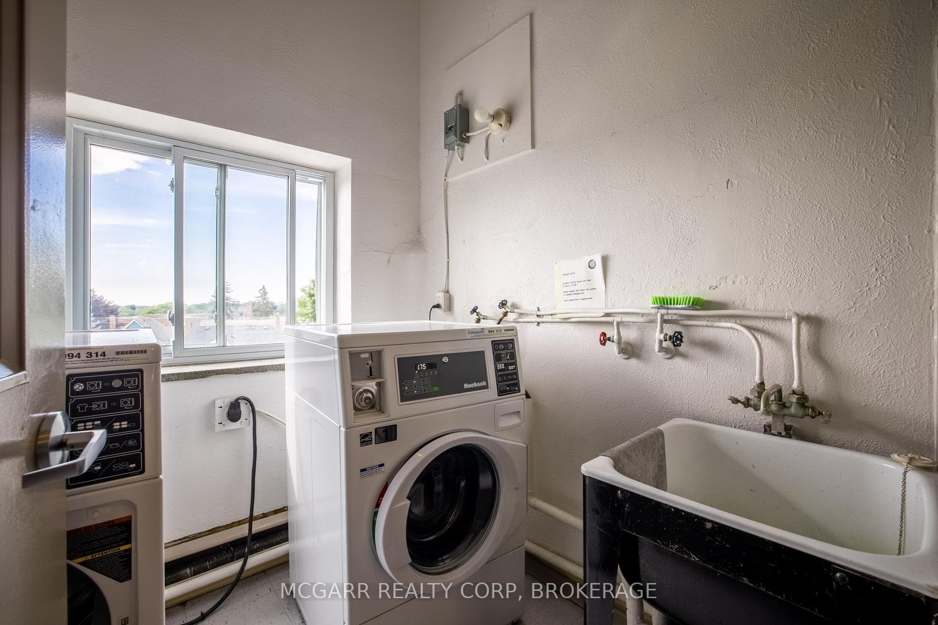 Laundry room just steps away