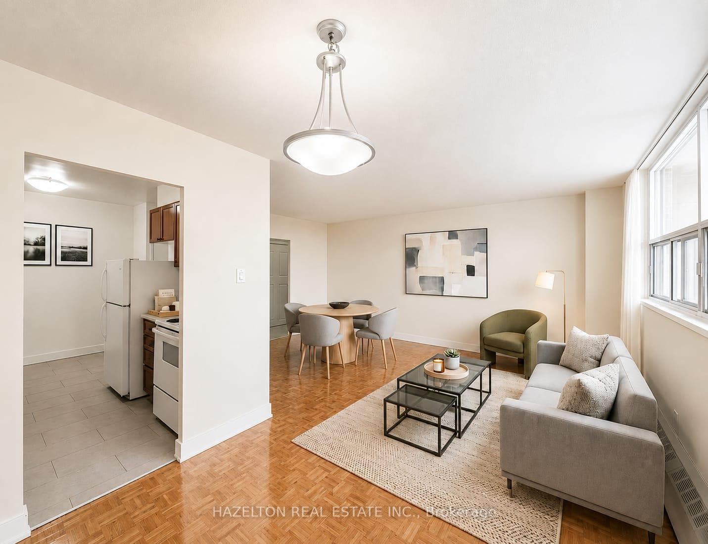 Virtually Staged Living Room