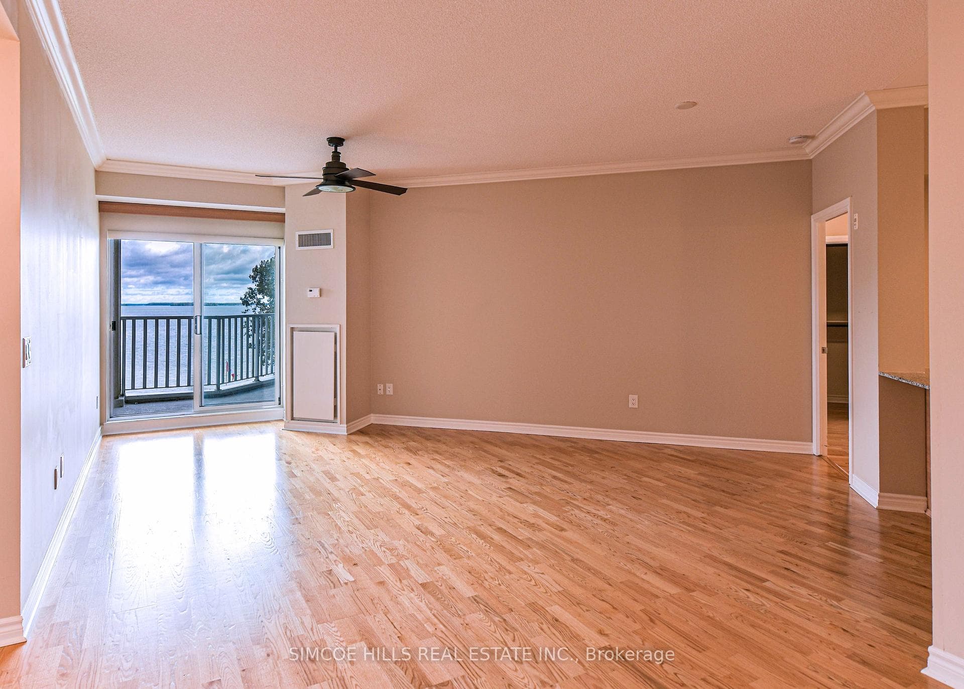 Living room with walk out to balcony
