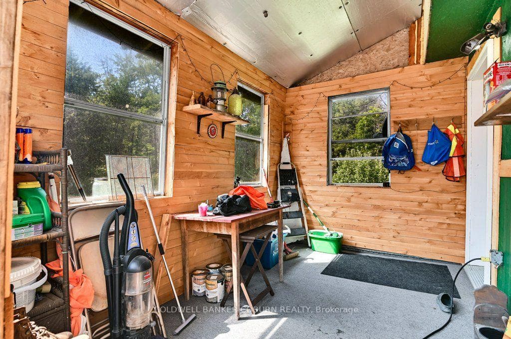 Sun room from main floor leading to outside deck.