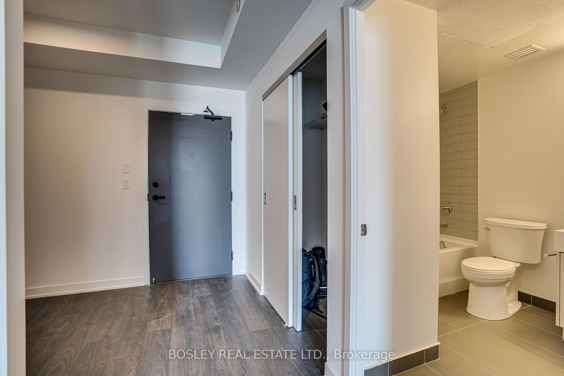 front door and closet