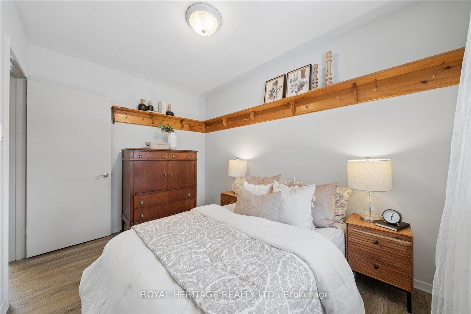 2nd Bedroom with built-in Closet & Shelving