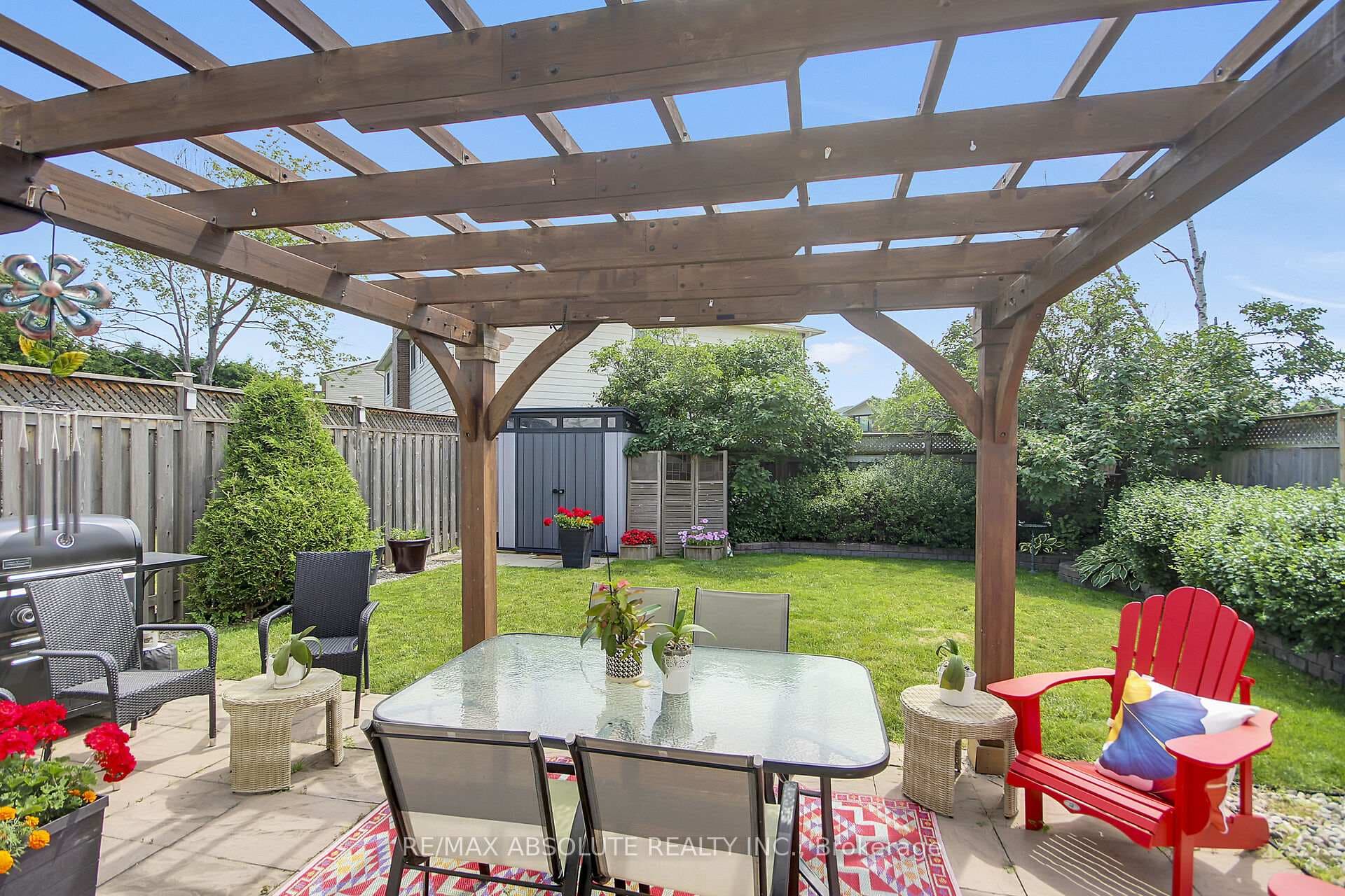 Pergola on Patio comes w Cover