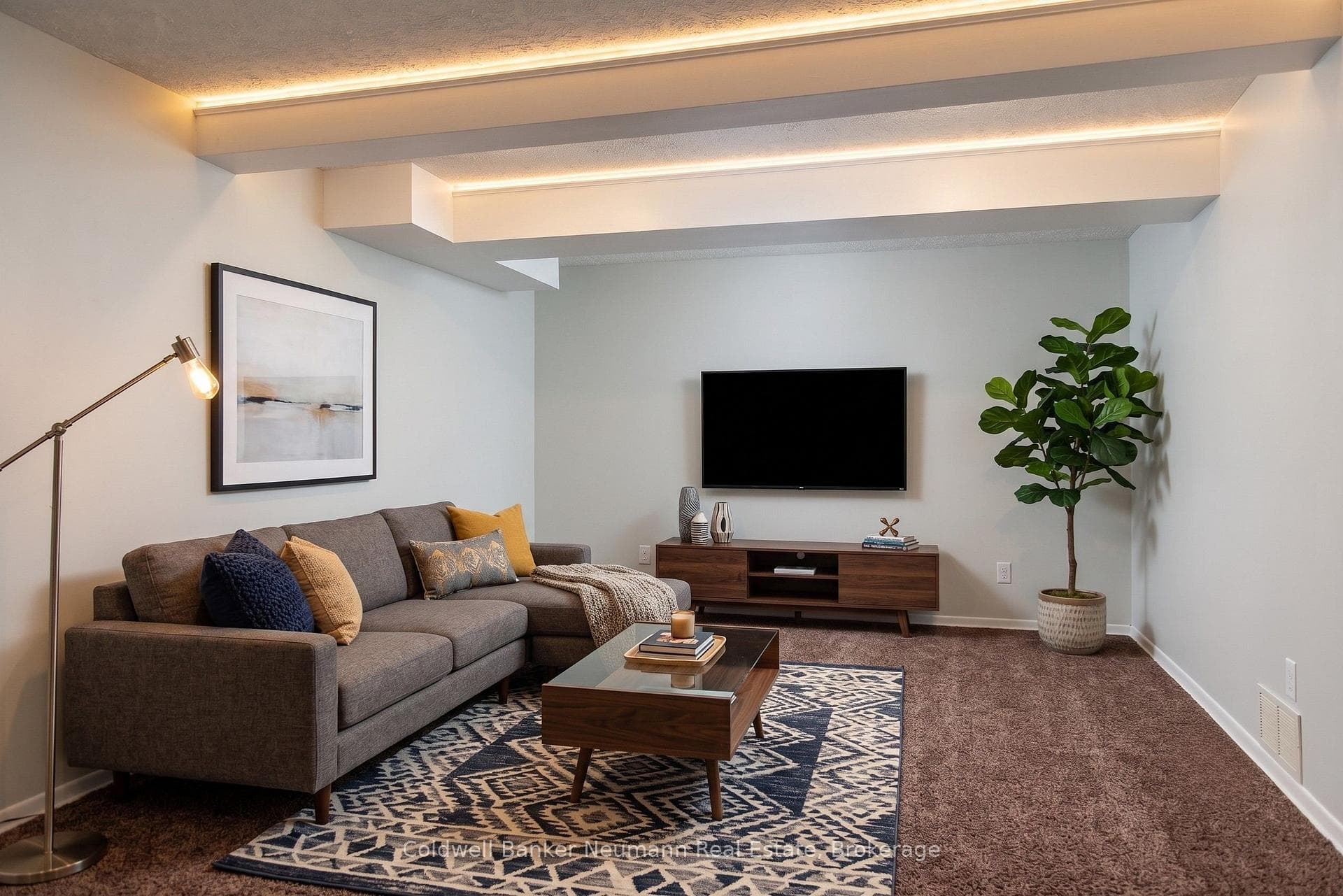 Virtually Staged basement