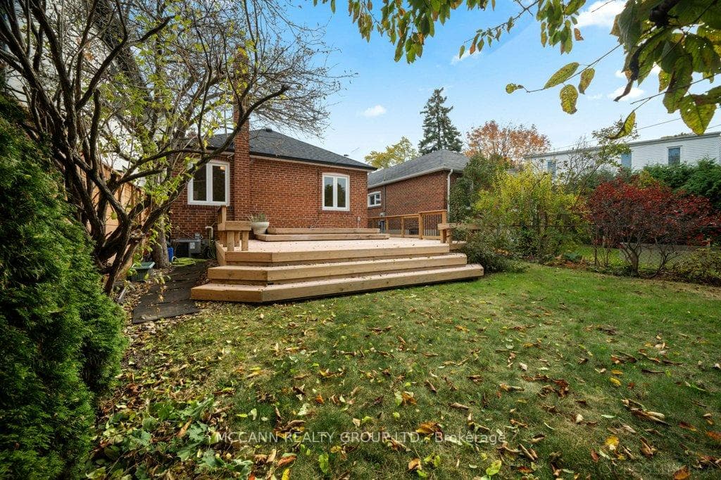 Backyard with composite deck