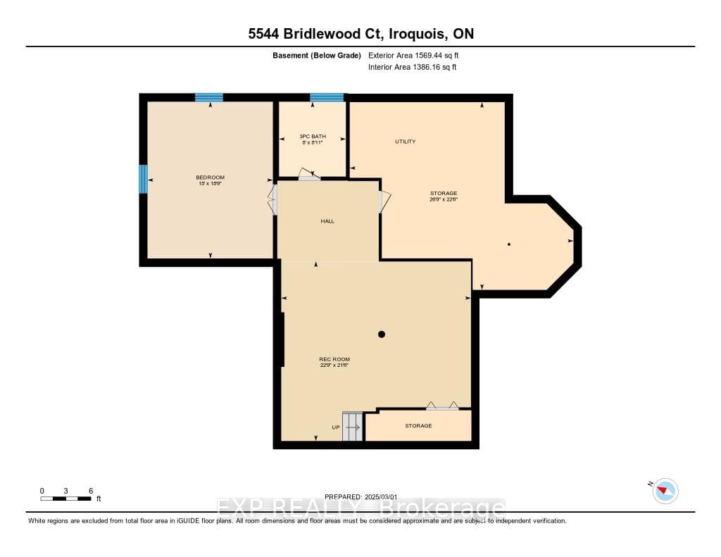Lower level floor plan