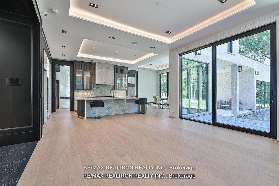 View from Family Room into Kitchen & Breakfast