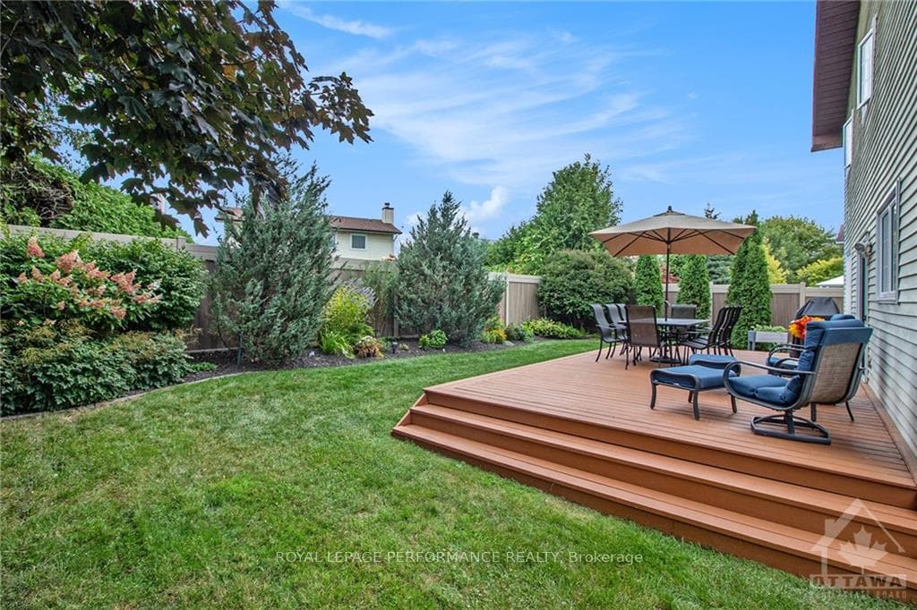 Spacious backyard
