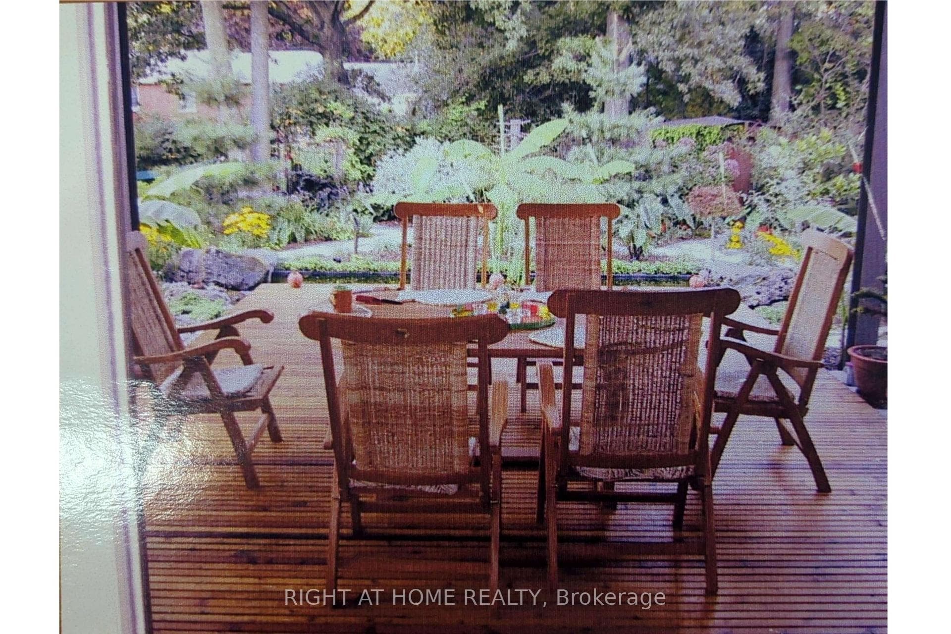 Nostalgic photo of deck