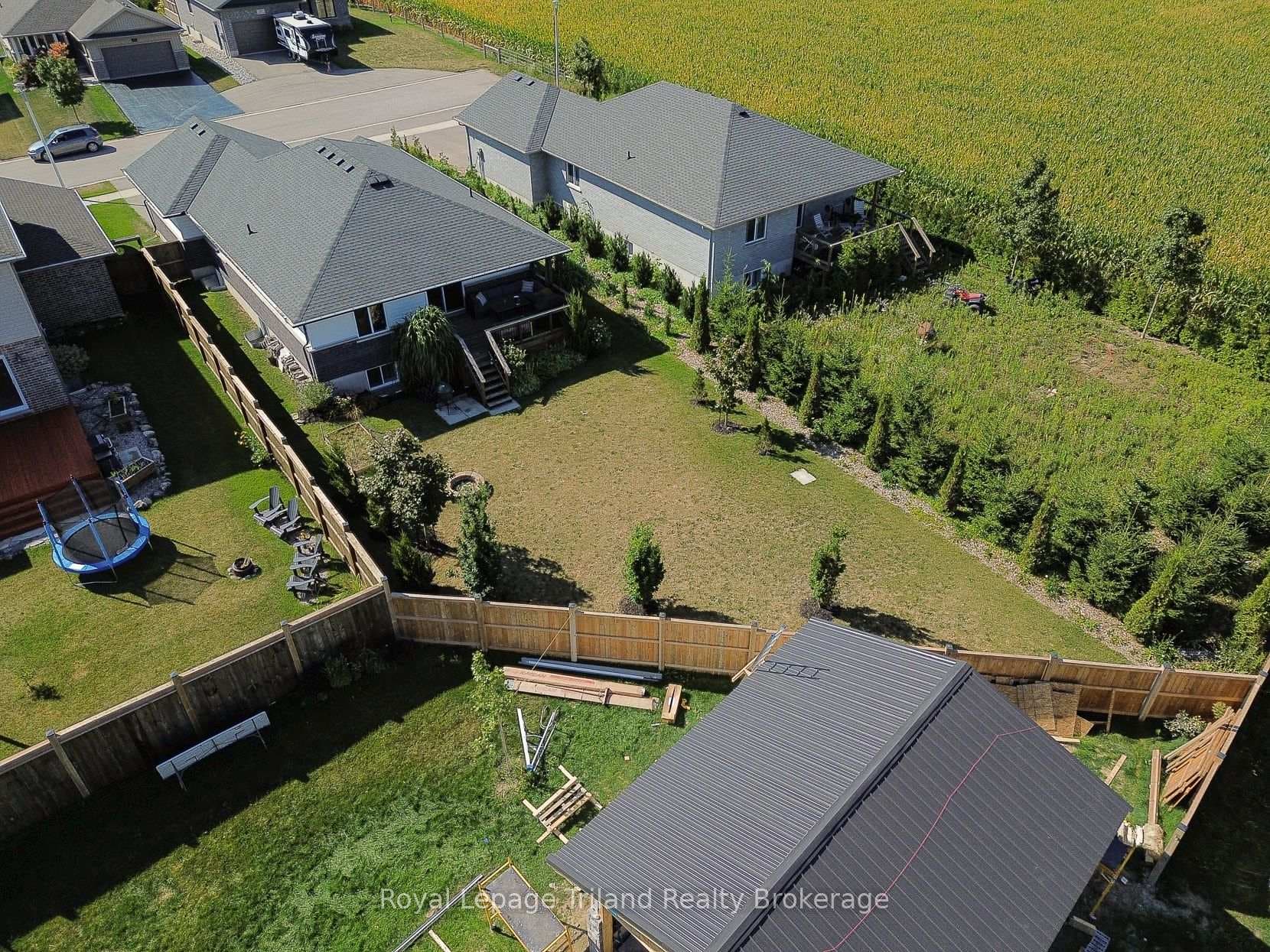 Overhead of back yard