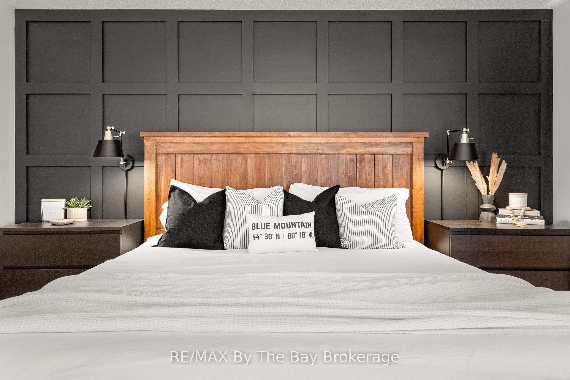 Primary bedroom - board & batten accent wall