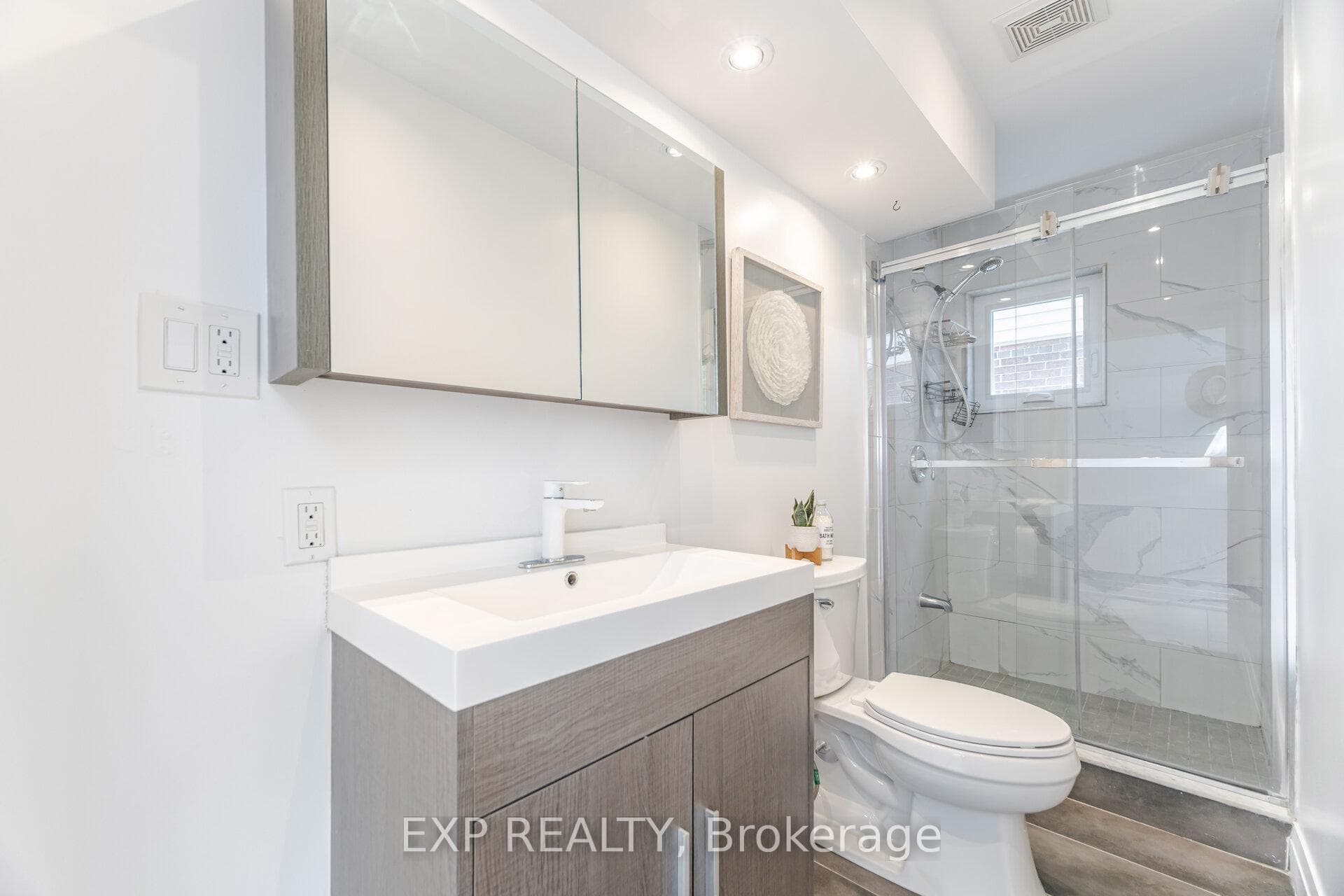 Beautiful Bath with Stand-Up Shower