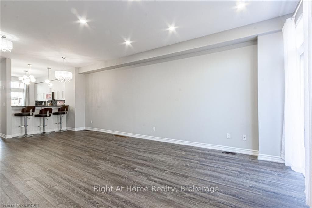Open dining living area