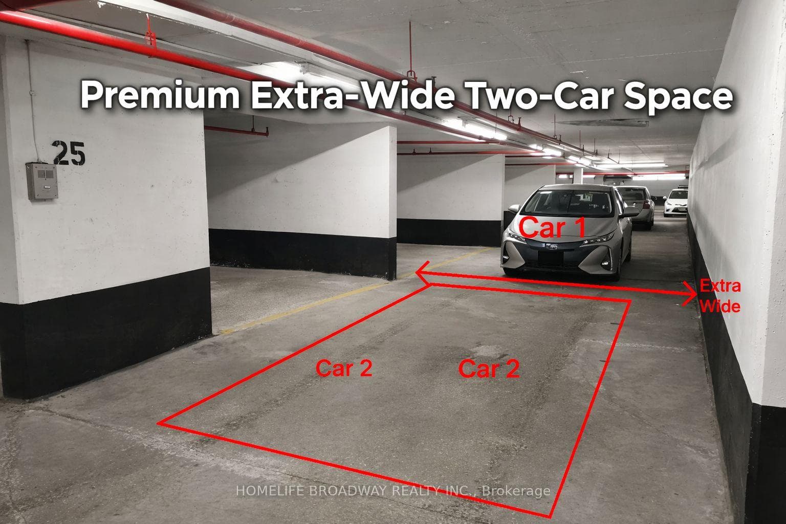 RARE TWO CAR PARKING